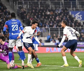 法甲第20轮战罢，巴黎圣日耳曼领跑积分榜，争冠形势愈发紧张